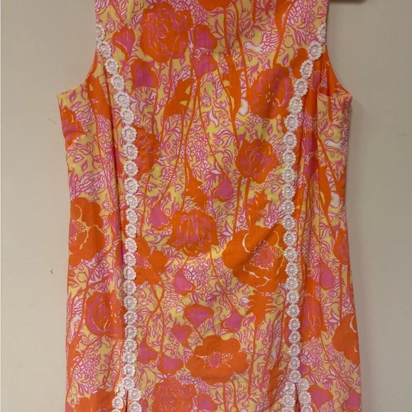 Lilly Pulitzer Orange and Pink Floral Dress - Picture 4 of 5